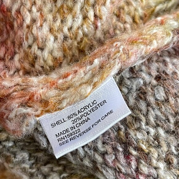 Central Park West Space Dye Multi Color Sweater Sz Large Multicolor - Picture 4 of 4